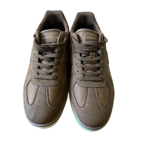Perry Ellis Men's Tan Sneakers - Picture 1 of 9